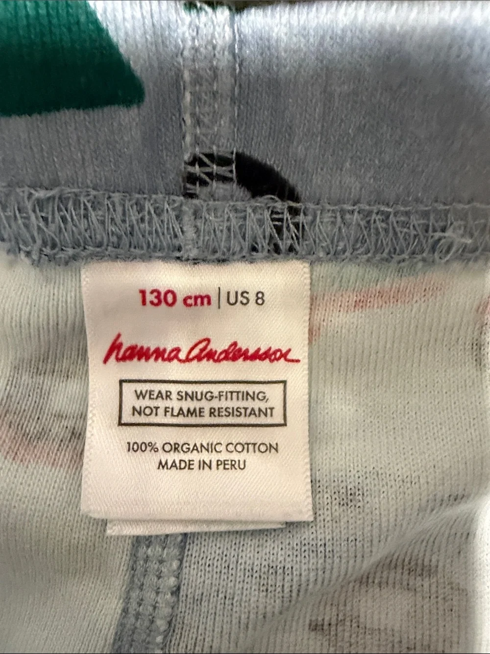 Hanna Andersson Light Blue Construction Truck Pajama Set with Multicolor Accents